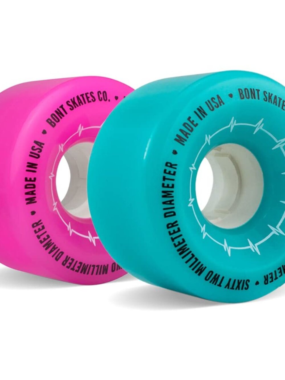 Bont Skates BPM Quad Roller Skate Outdoor Wheels 62x35mm 78A Gamma Blue  4PK